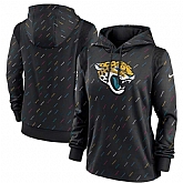 Women's Jacksonville Jaguars Nike Anthracite 2021 NFL Crucial Catch Therma Pullover Hoodie